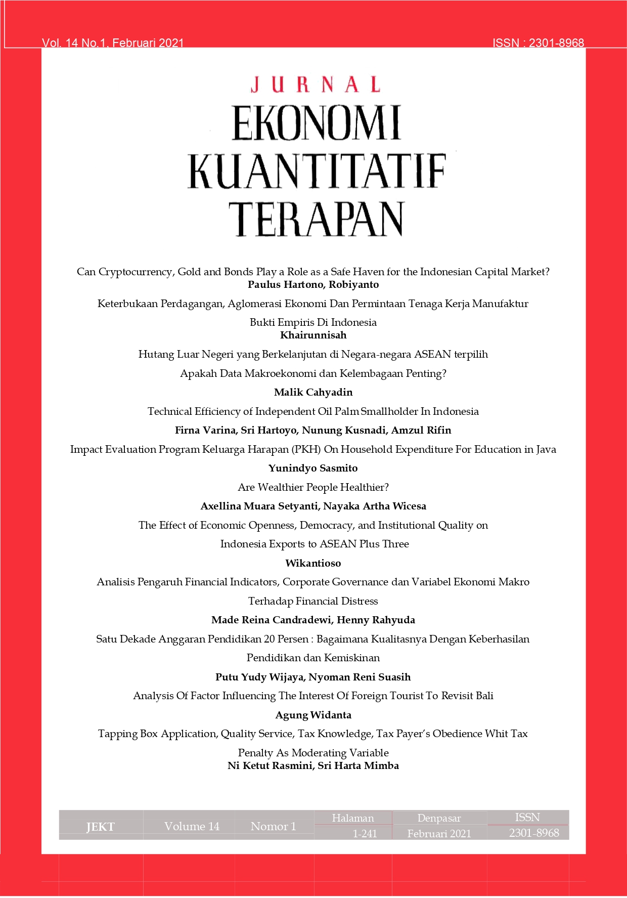 Jurnal Ekonomi Kuantitatif Terapan