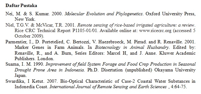 √ Contoh penulisan daftar pustaka dari jurnal